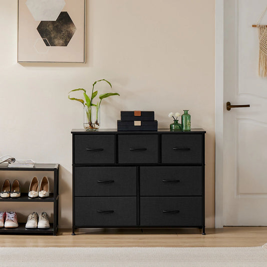 JHK 7-Drawer Fabric Dresser