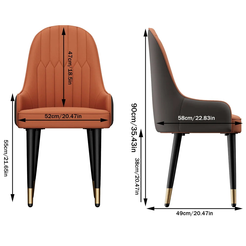 LUVODI PU Leather Dining Chairs with Arms