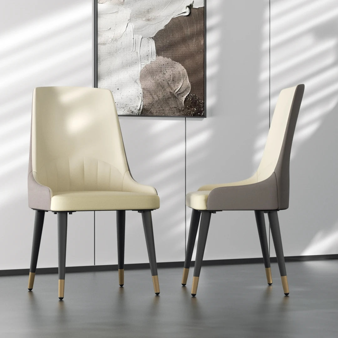 LUVODI PU Leather Dining Chairs with Arms
