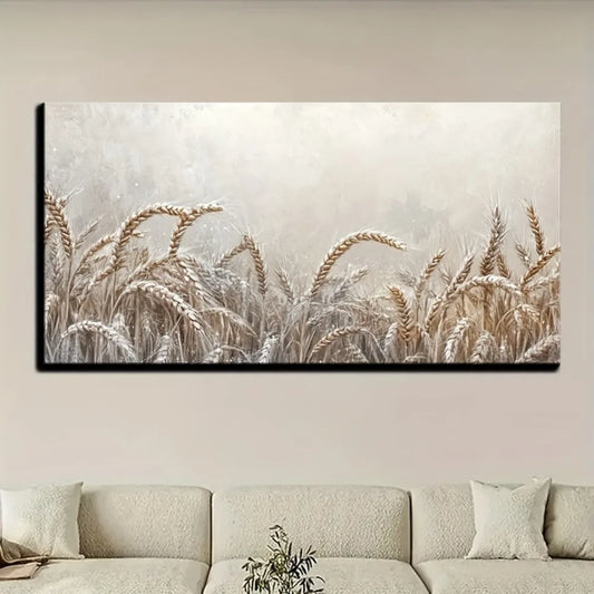 Country Farmhouse Golden Wheat Canvas Wall Art