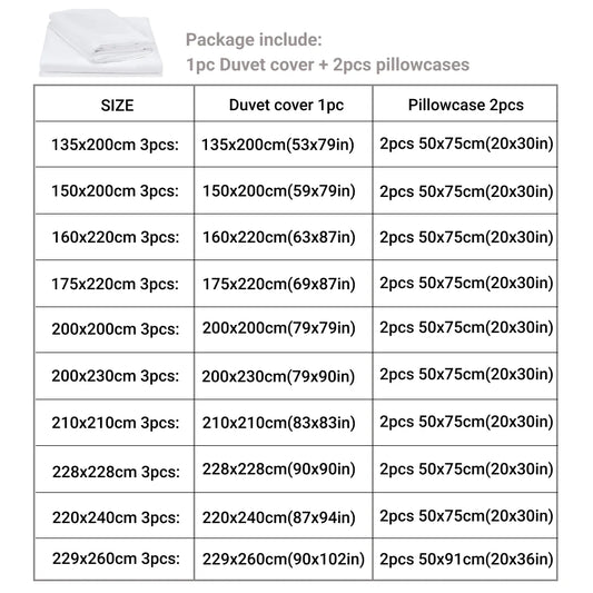 3-Piece Duvet Cover Set