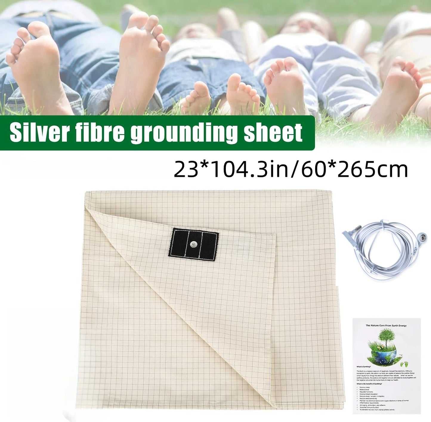 Grounding Sheet with 5% Silver Fiber for Better Sleep