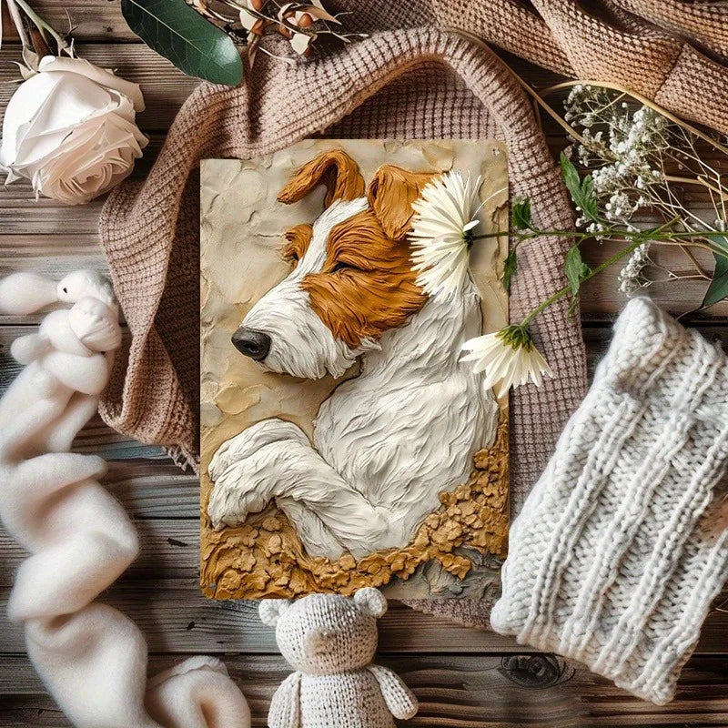 Wire Fox Terrier Metal Wall Art - 8x12 Aluminum Sign