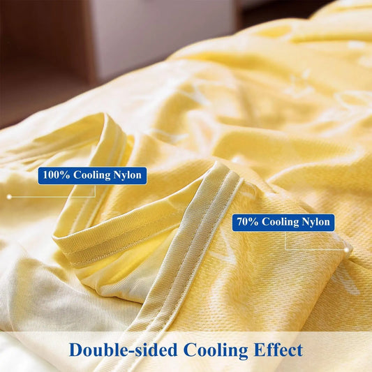 Orhopui Star Print Cooling Blanket – Double-Sided Lightweight Summer Throw