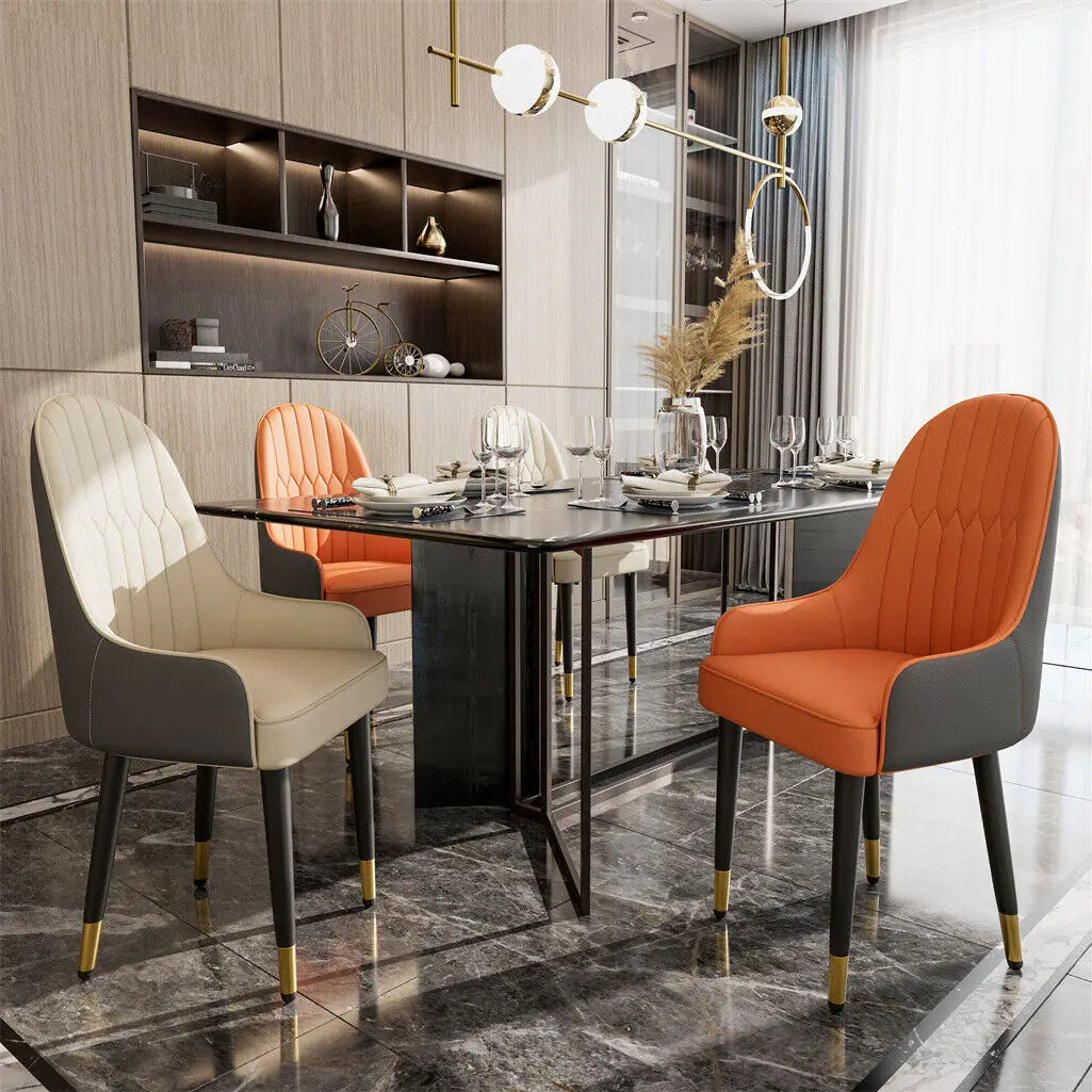 LUVODI PU Leather Dining Chairs with Arms