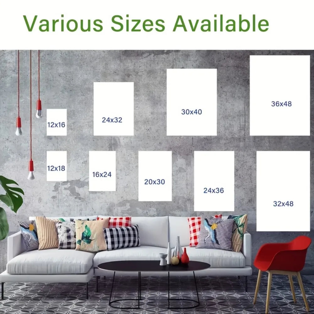 Stylish Women Floral Canvas Art – 1.5" Frame