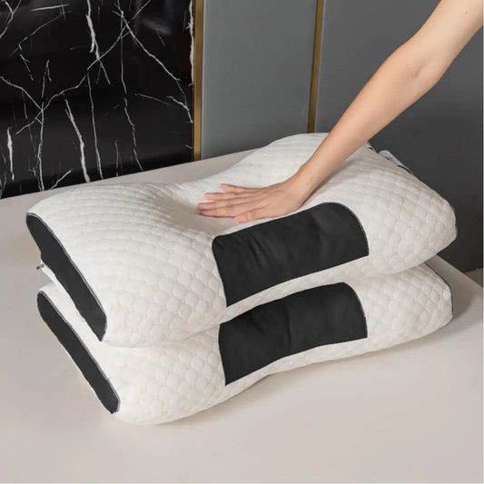2Pcs Adjustable Ergonomic Massage Neck Pillow