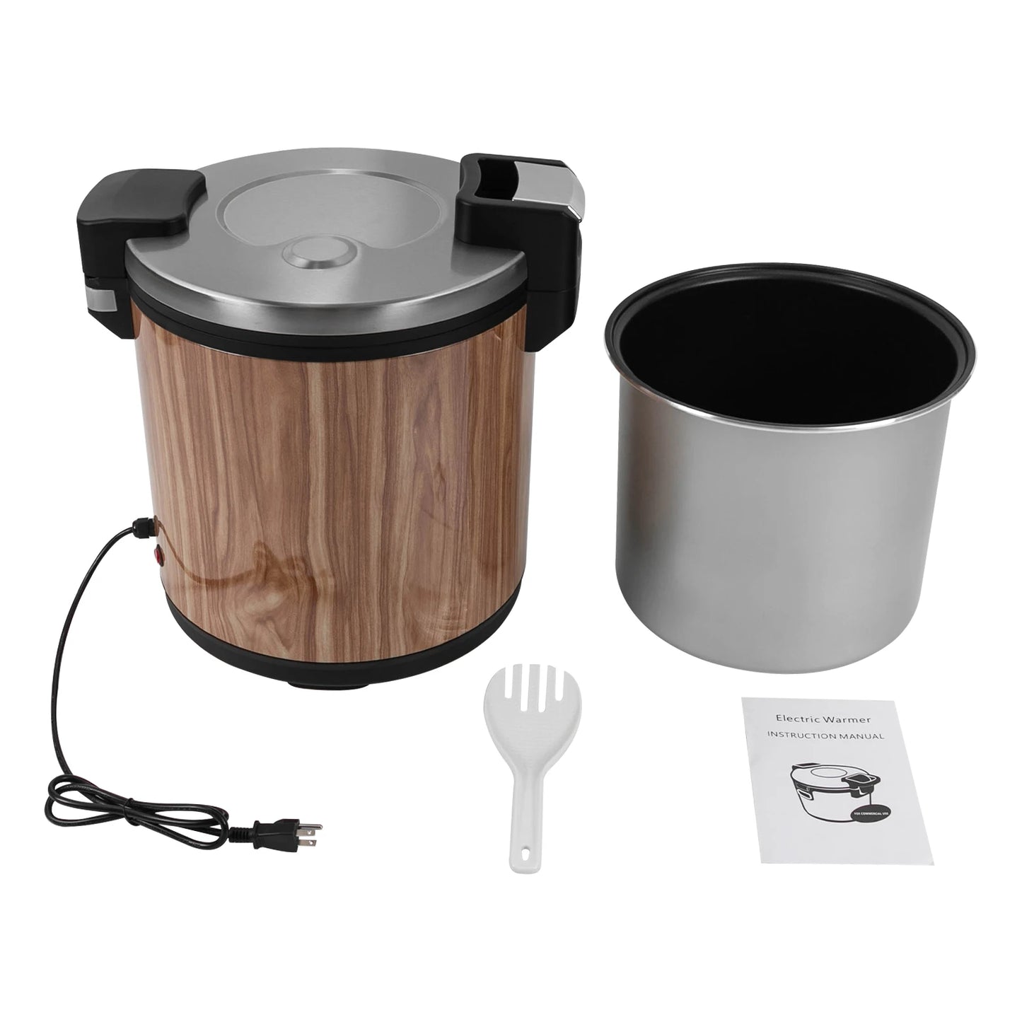 100-Cup Commercial Electric Rice Warmer – 23L Stainless Steel