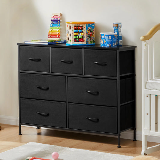 JHK 7-Drawer Fabric Dresser