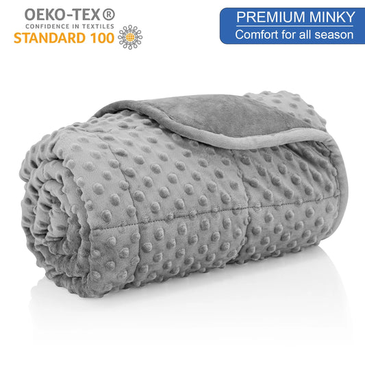 Gray Weighted Blanket Twin for Adults