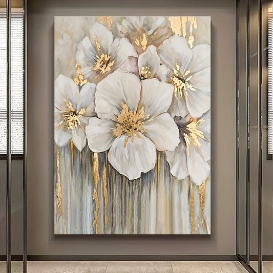 Elegant Abstract Floral Canvas Wall Art