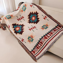 Aztec Boho Throw Blanket