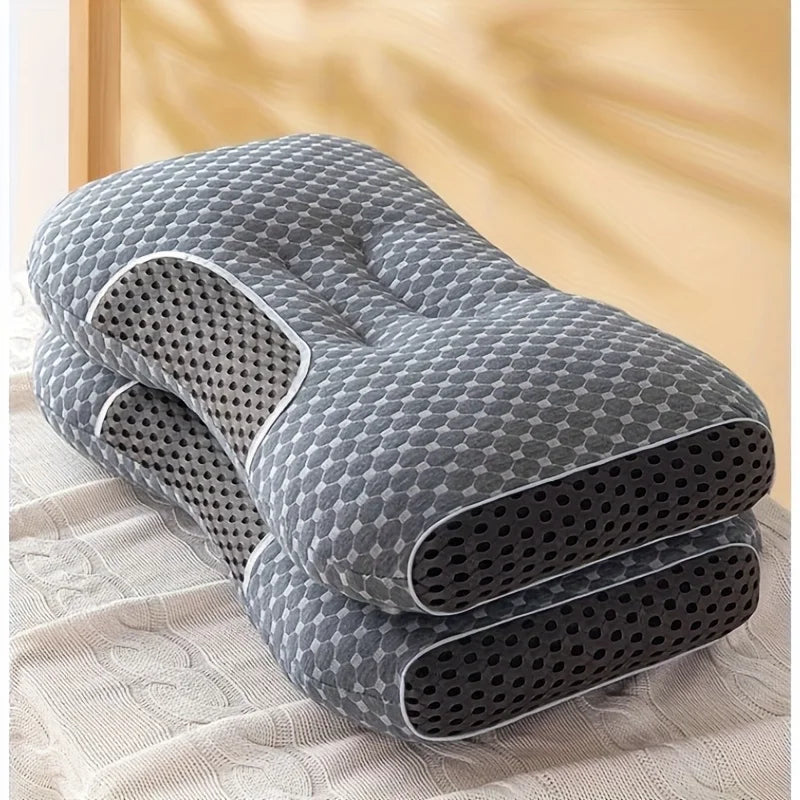 2Pcs Adjustable Ergonomic Massage Neck Pillow