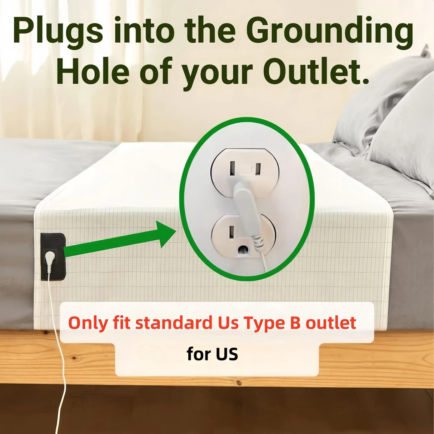 Grounding Sheet with 5% Silver Fiber for Better Sleep