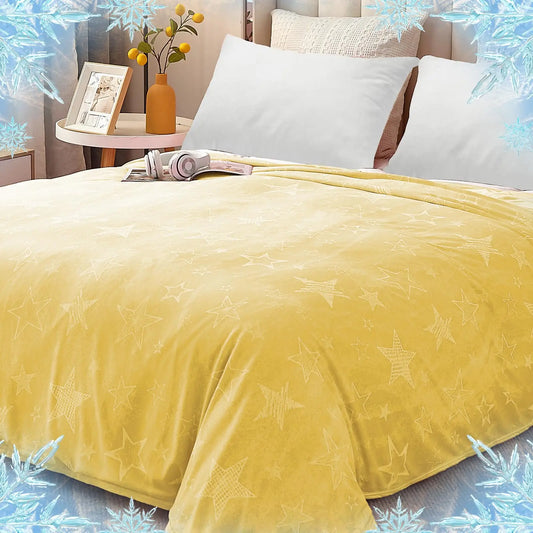Orhopui Star Print Cooling Blanket – Double-Sided Lightweight Summer Throw