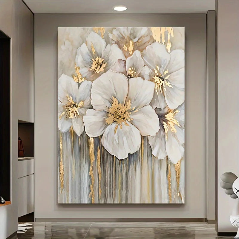 Elegant Abstract Floral Canvas Wall Art