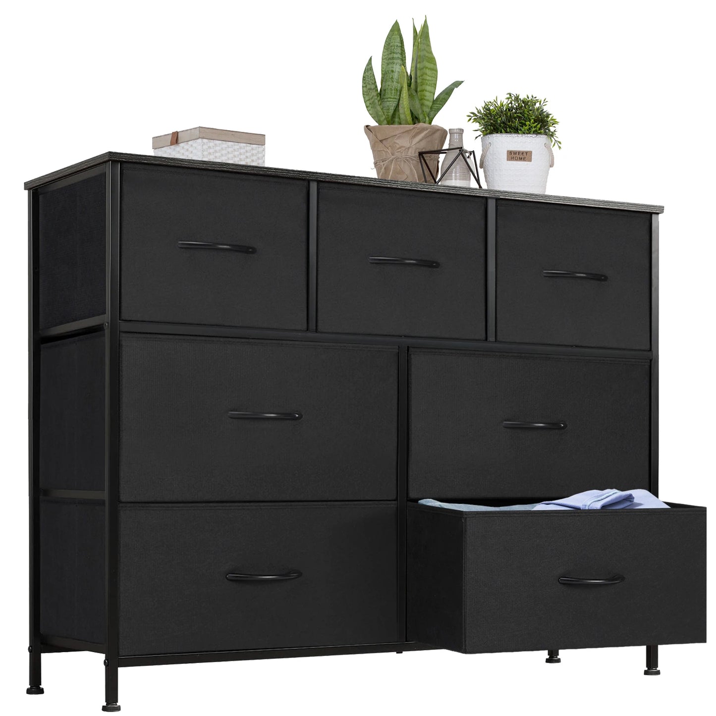 JHK 7-Drawer Fabric Dresser