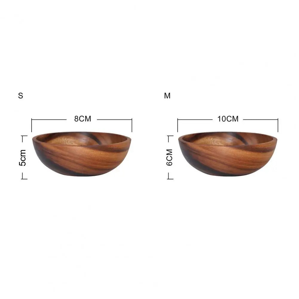 Eco-Friendly Wooden Salad & Soup Bowl