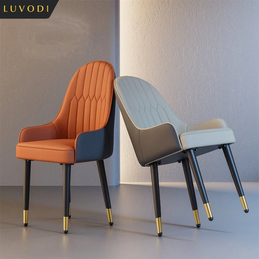 LUVODI PU Leather Dining Chairs with Arms