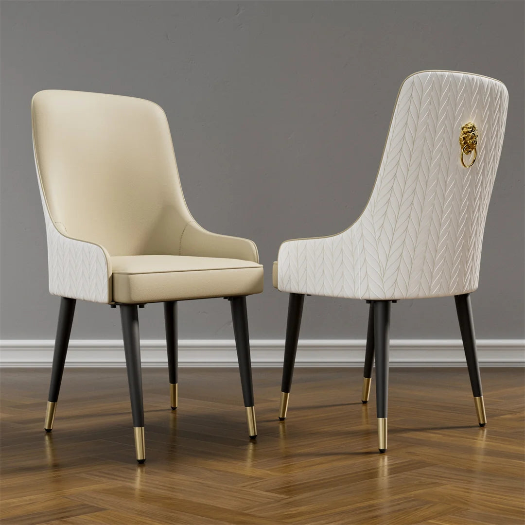 LUVODI PU Leather Dining Chairs with Arms