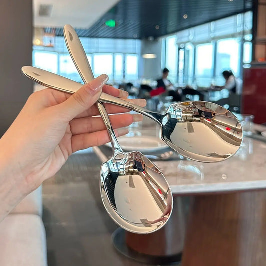 2 Pc Stainless Steel Buffet Serving Spoons