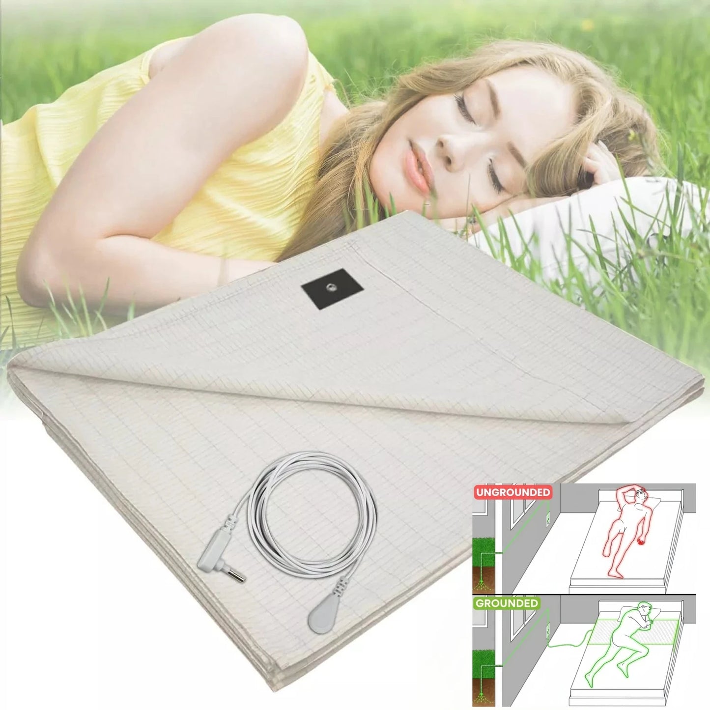 Grounding Sheet with 5% Silver Fiber for Better Sleep