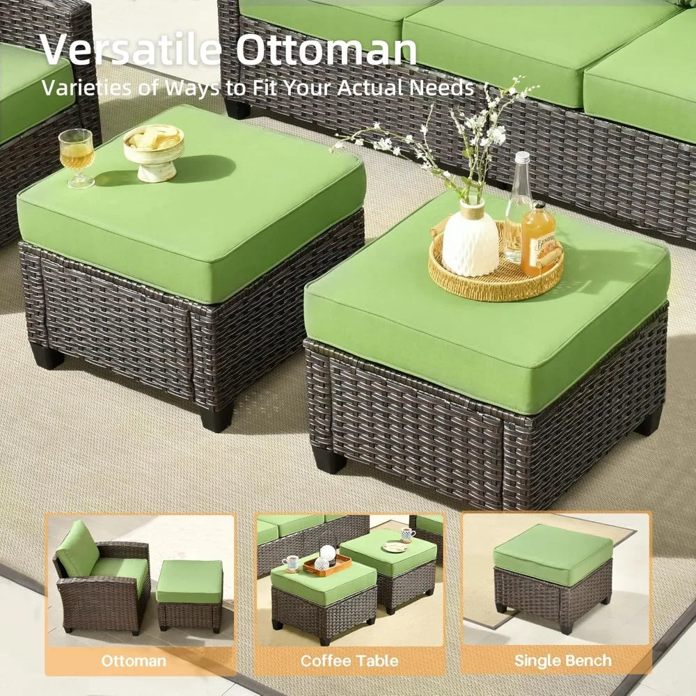 5-Piece Outdoor Wicker Patio Furniture Set